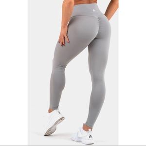 Ryderwear Booty Scrunch Grey Leggings, Size Small